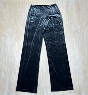 Lysse Garden Green Elastic Waist Pull On Shay Crushed Velvet Suit Pants Medium